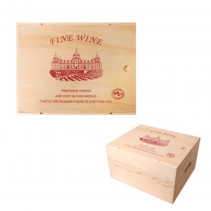 Six-pack Wooden Wine Box