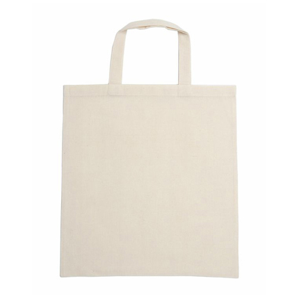 140gsm Short Handle Calico Bag