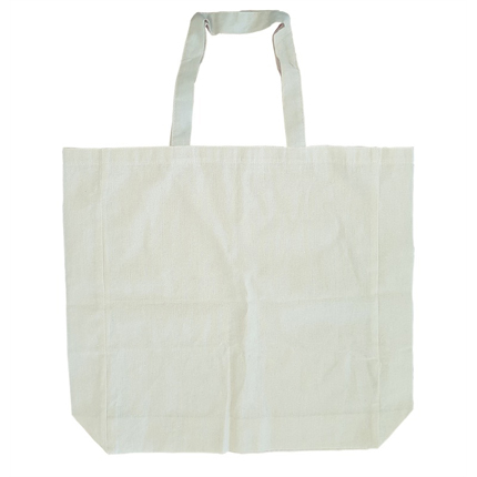 140gsm Short Handle Calico Bag with Gusset