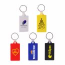 Rectangular Hard Plastic Keyring