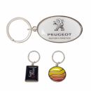 Custom Shaped Metal Epoxy Domed Keyring