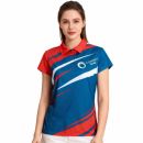Women's 100% Polyester Sublimated Sport POLO