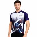  Unisex Sublimated Stand Collar  Raglan Short Sleeves Cycling Jersey