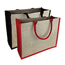 Coloured Jute Tote Bag