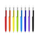 Push Button Pen - Colour Barrel with Creamy White Cap