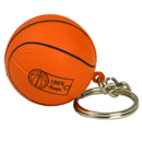 Keyring with Basketball Stress Item